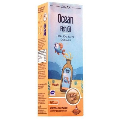 Купить Orzax Ocean Рыбий жир 150 мл сироп апельсин