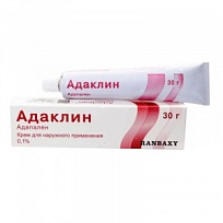 Купить: Адаклин 0,1 % 30 г крем для наружного применение