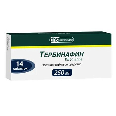 Купить Тербинафин 250 мг 14 шт таблетки