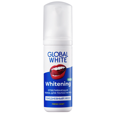 Купить Global White 50 мл пенка для полости рта отбеливающая