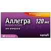 Купить Аллегра 120 мг 10 шт таблетки покрытые пленочной оболочкой