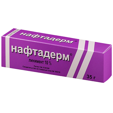 Купить Нафтадерм 10 % 35 г линимент