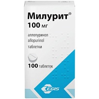 Купить: Милурит 100 мг 100 шт таблетки