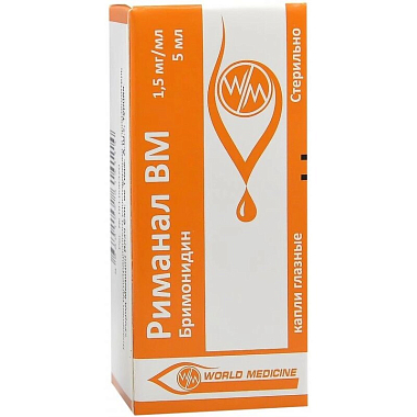 Купить Риманал ВМ 1,5 мг/мл 5 мл капли глазные