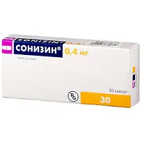 Купить: Сонизин 0,4 мг 30 шт капсулы с модифицированным высвобождением
