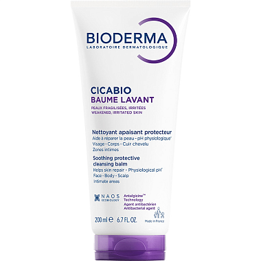 Купить Bioderma Cicabio 200 мл бальзам для лица и тела и кожи головы восстанавливающий очищающий 