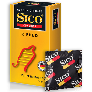 Купить Sico Ribbed 12 шт презервативы ребристые