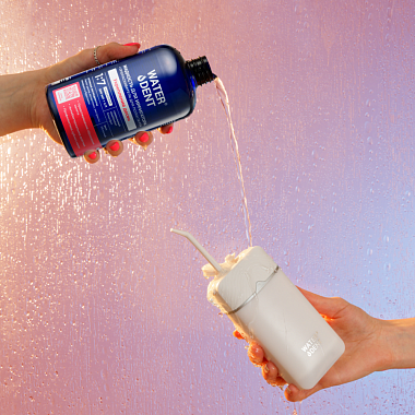 Купить Waterdent 500 мл жидкость для ирригатора ополаскиватель укрепление десен 2 в 1