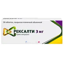 Купить: Рексалти 3 мг 28 шт таблетки покрытые пленочной оболочкой