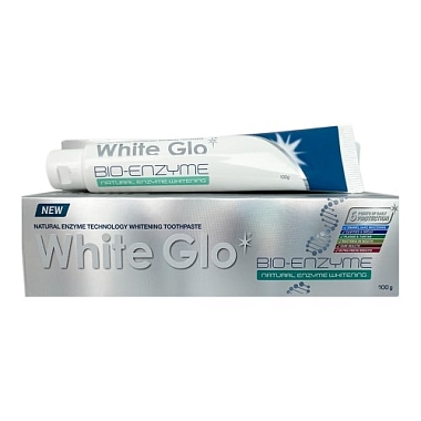 Купить White Glo 100 мл паста зубная отбеливание биоэнзим
