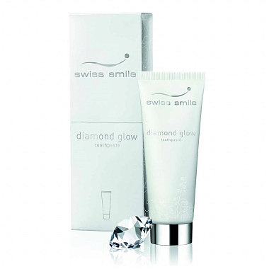 Купить Swiss Smile Diamond Glow Toothpaste 75 мл паста зубная отбеливающая алмазное сияние