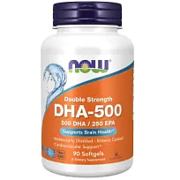 Купить: Now Foods DHA (Омега-3) 500 мг 90 шт капсулы