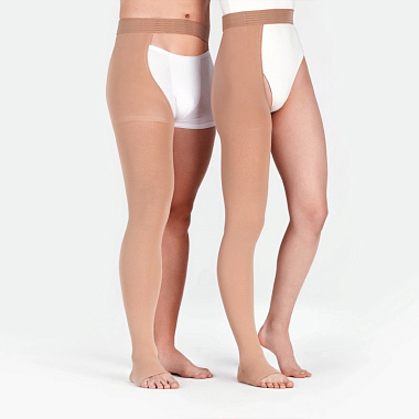 Купить НикаМед моночулок компрессионный 2 класс правый размер 4 бежевые с открытым мыском