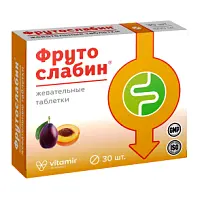 Купить: Фрутослабин 600 мг 30 шт таблетки жевательные