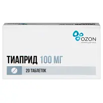 Купить: Тиаприд 100 мг 20 шт таблетки