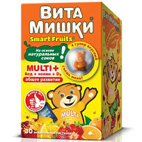 Купить: ВитаМишки Мульти + 2,4 г йод и холин 30 шт пастилки жевательные