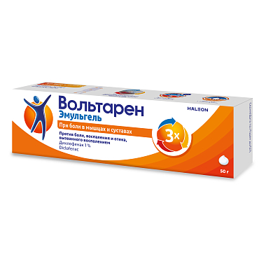 Купить Вольтарен Эмульгель 1 % 50 г гель для наружного применения