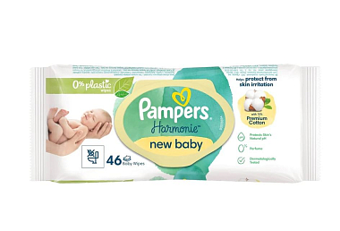 Купить Pampers Harmonie New Baby 46 шт салфетки влажные детские