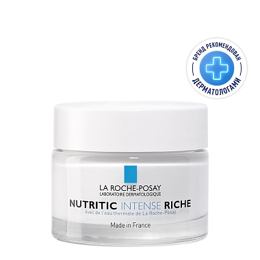 Купить La Roche-Posay Nutritic Intense Riche 50 мл крем питательный  для глубокого восстановления сухой и очень сухой кожи лица с липидами