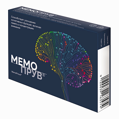 Купить Мемопрув 425 мг 30 шт таблетки покрытые пленочной оболочкой