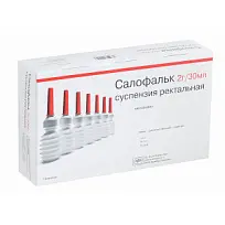 Купить: Салофальк суспензия рект 2г 30мл №7