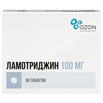 Купить: Ламотриджин 100 мг 30 шт таблетки