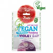 Купить: 7 Days Go Vegan маска д/лица тканевая Арт.ВСД182 25г Fresh Thursday VIOLET DAY Для тех, кто любит посвежее