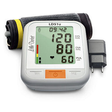 Купить Little Doctor LD-51U тонометр автоматический на плечо с адаптером и манжетой 22-42 см