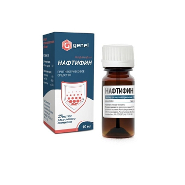 Купить Нафтифин 1 % 10 мл флакон раствор для наружного применения