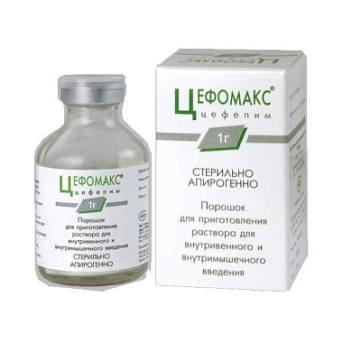 Купить Цефомакс 1 г 1 шт порошок для приготовления раствора для внутривенного и внутримышечного введения флакон