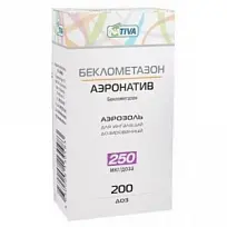 Купить: Беклометазон-Аэронатив 250 мкг/доза 200 ДОЗ аэрозоль для ингаляций дозированный