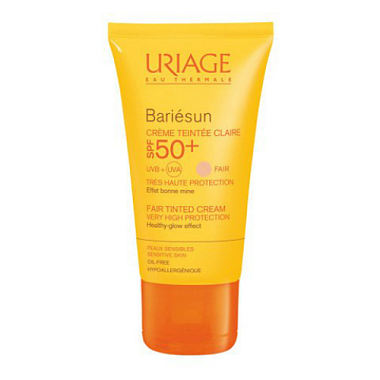 Купить Uriage Bariesun крем тональный тюб 50мл светлый SPF 50+