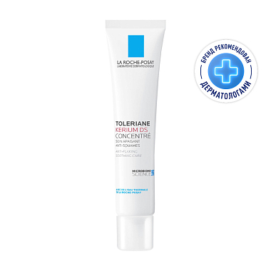 Купить La Roche-Posay Toleriane Kerium DS 40 мл крем для лица успокаивающий для кожи склонной к себорейному дерматиту