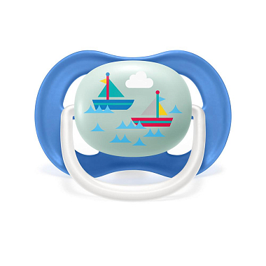 Купить Philips Avent Ultra Air SCF080/13 2 шт соска-пустышка силиконовая ортодонтическая 0-6 мес для мальчиков
