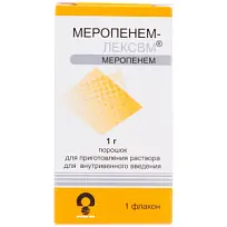 Купить: Меропенем-ЛЕКСВМ 1 г 1 шт порошок для приготовления раствора для внутривенного введения флакон