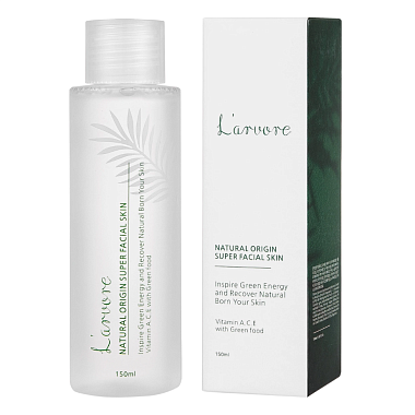 Купить Larvore тонер 150мл баланс с экс морс водорос и зел чая NATURAL ORIGIN SUPER FACIAL SKI
