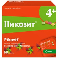 Купить: Пиковит 60 шт таблетки покрытые оболочкой