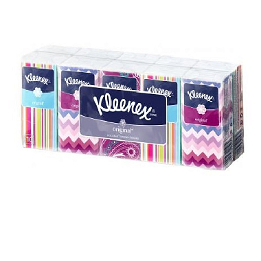 Купить Kleenex 10 х 10 платки носовые бумажные