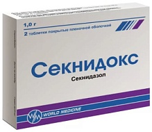 Купить: Секнидокс 1 г 2 шт таблетки покрытые пленочной оболочкой