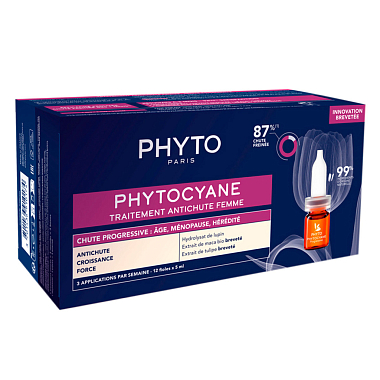 Купить Phytosolba Phytocyane 5 мл 12 шт сыворотка против выпадения волос ампулы