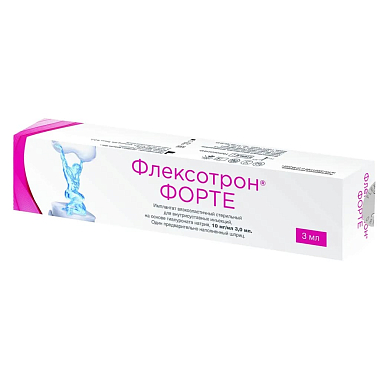 Купить Флексотрон Форте 10 мг/мл 3 мл 1 шт имплантат вязкоэластичный стерильный для внутрисуставной инъекции шприц