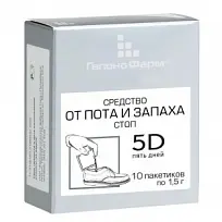 Купить: 5 Дней 1,5 г 10 шт средство для ног от пота и запаха