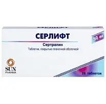 Купить: Серлифт 50 мг 28 шт таблетки покрытые пленочной оболочкой