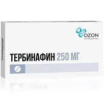 Купить: Тербинафин 250 мг 10 шт таблетки