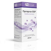 Купить: Протаргол-Лор 0,2 г 1 шт таблетки для приготовления раствора для местного применения