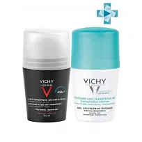 Купить: Vichy набор дезодорантов жен п/избыт 48ч 50мл + муж 50мл