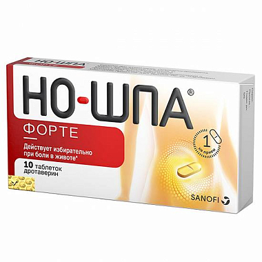 Купить Но-шпа Форте 80 мг 10 шт таблетки
