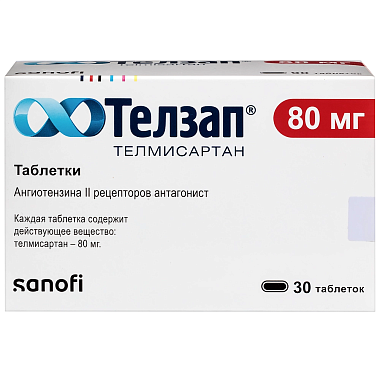 Купить Телзап 80 мг 30 шт таблетки