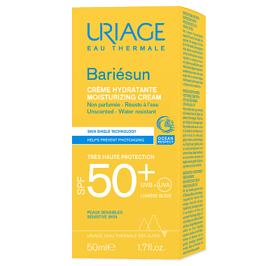 Купить Uriage Bariesun 50 мл крем SPF 50+ увлажняющий без аромотизаторов