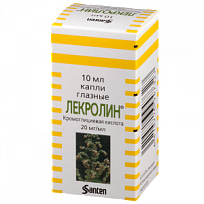 Купить: Лекролин 20 мг/мл 10 мл капли глазные